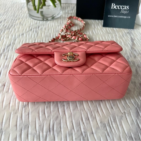 CHANEL CLASSIC FLAP MINI RECTANGLE BAG (AUTHENTIC) - Picture 2 of 11